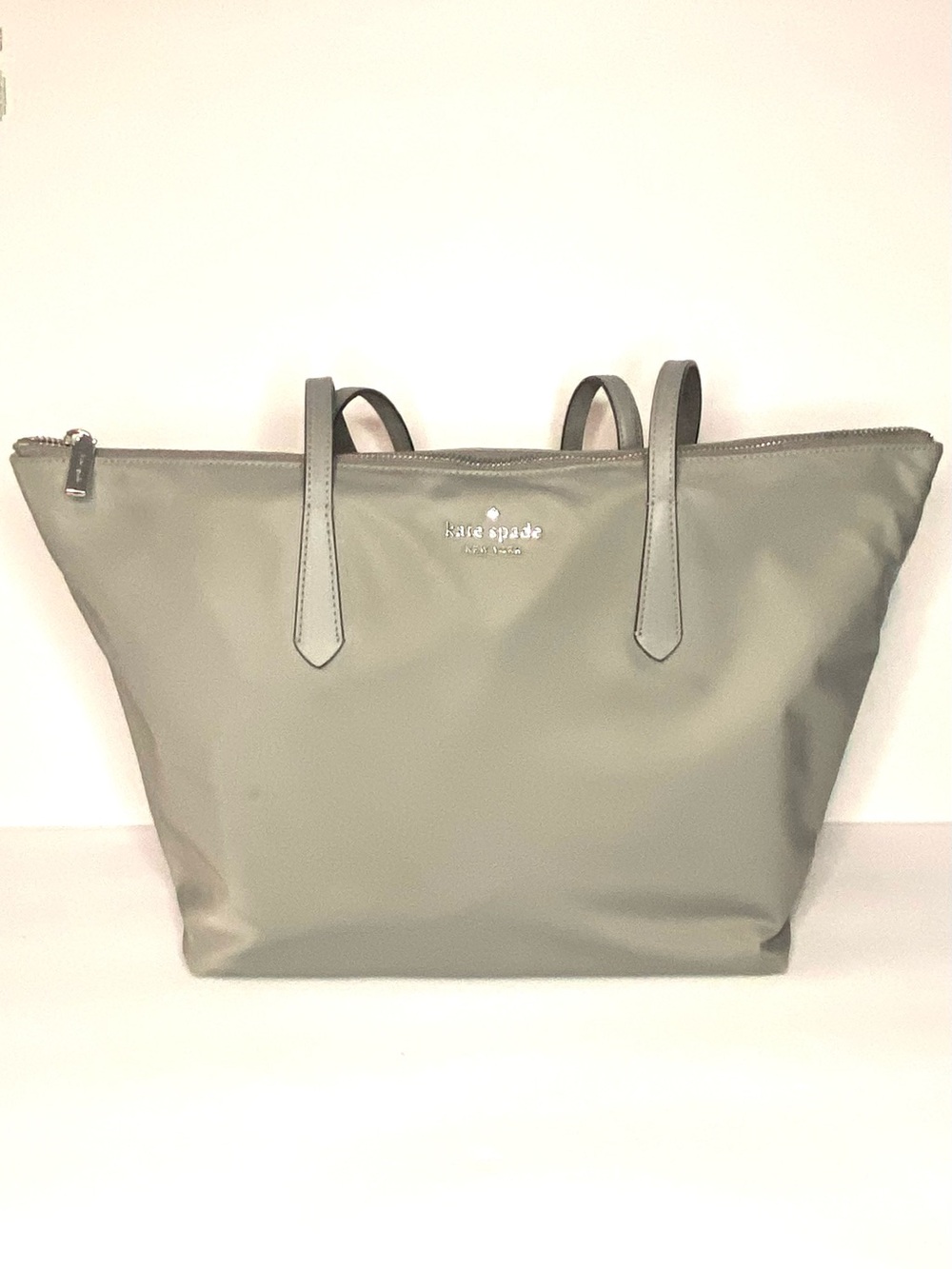 kate spade retails $299 ($49) Gray Tote with Top Zip - Picture 3 of 15
